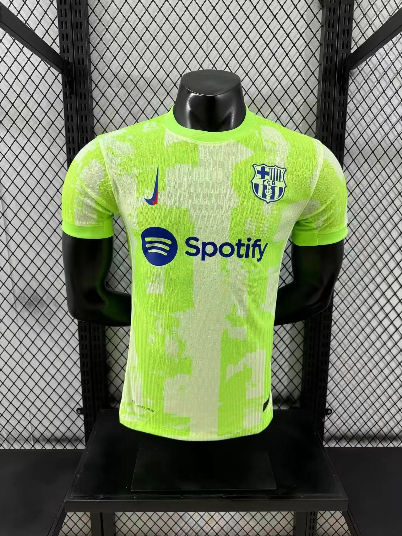 💛⚡ברצלונה 24/25 – חולצת חוץ שנייה בניאון מחשמל