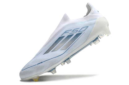Adidas F50 Elite Laceless FG – מהדורה לבנה וכחולה נעליי אדידס