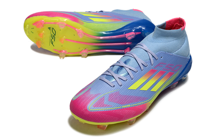 Adidas F50 Elite Mid FG – מהדורת חיתוך גבוה רב-צבעונית גרב גבוה נעליי אדידס