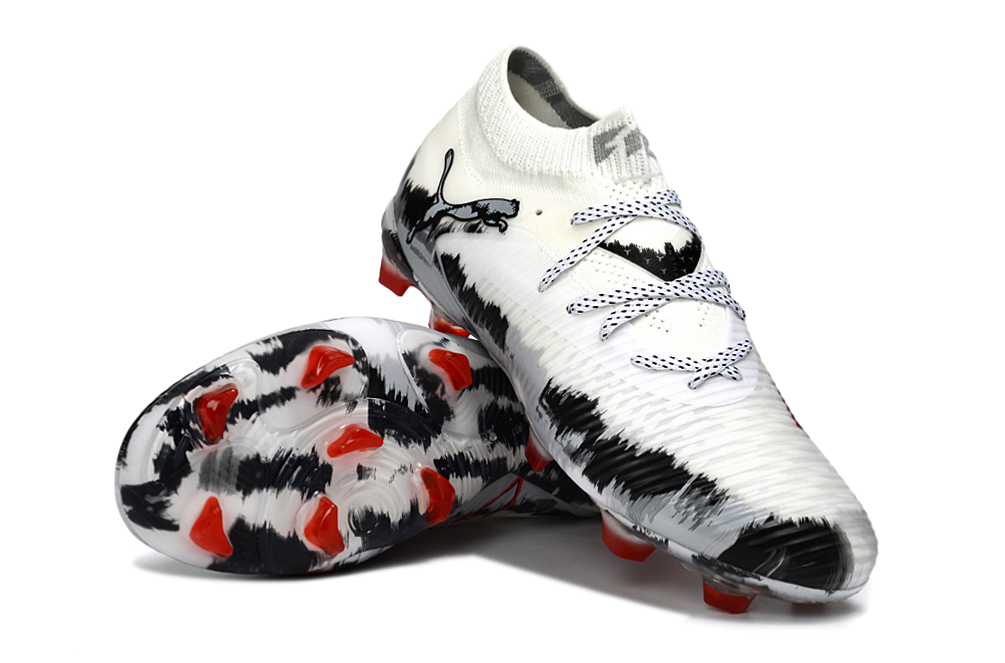 Puma FUTURE 8 Ultimate FG-AG Special Edition – White / Black / Red - נעליי פומה