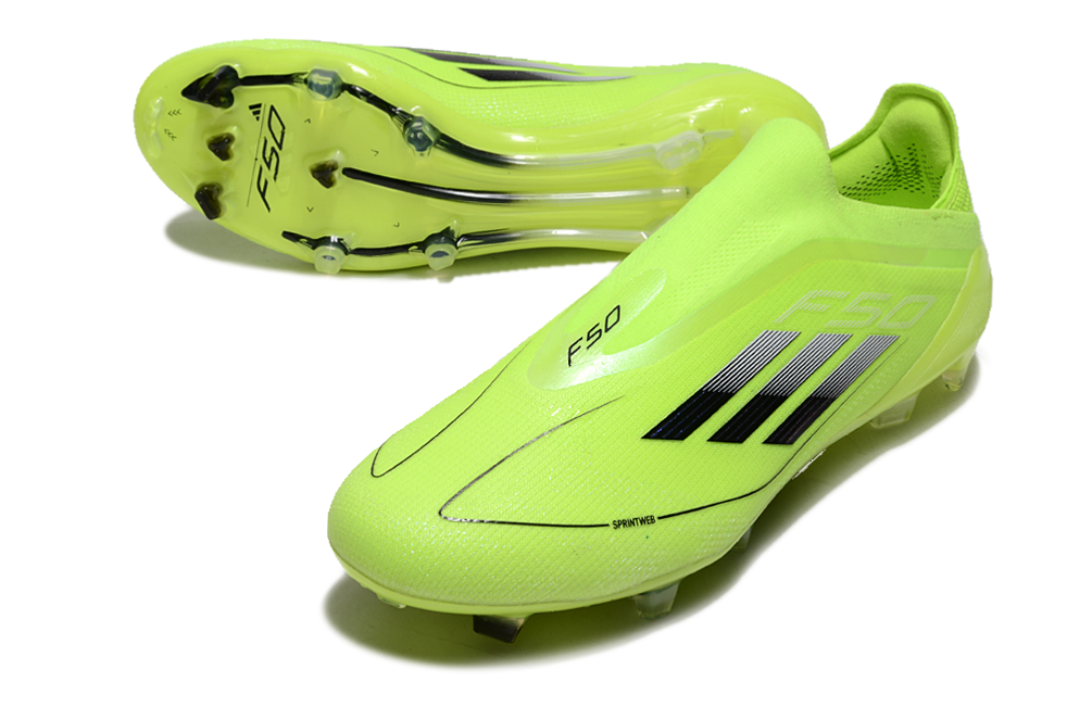 Adidas F50 Elite Laceless FG – מהדורה צהובה פלואורסצנטית נעליי אדידס