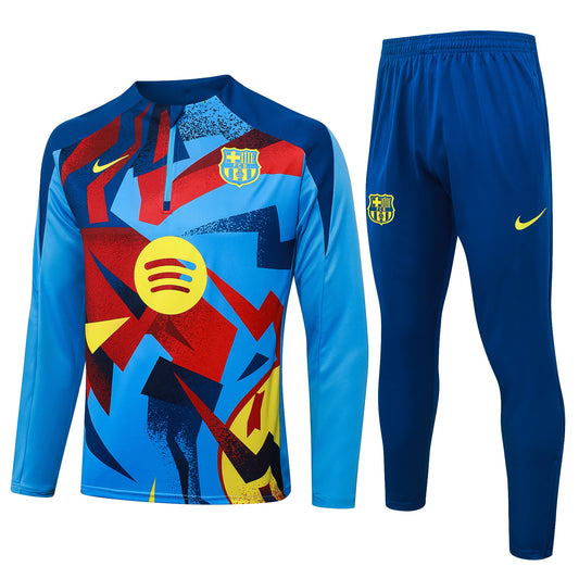 FC Barcelona 25/26 – חליפת ברצלונה חצי רוכסן